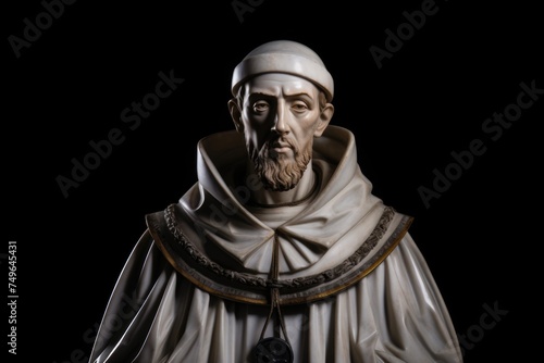 Saint Dominic marble statue photo