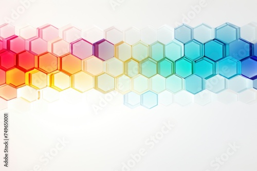 Futuristic 3D geometry colorful background wallpaper