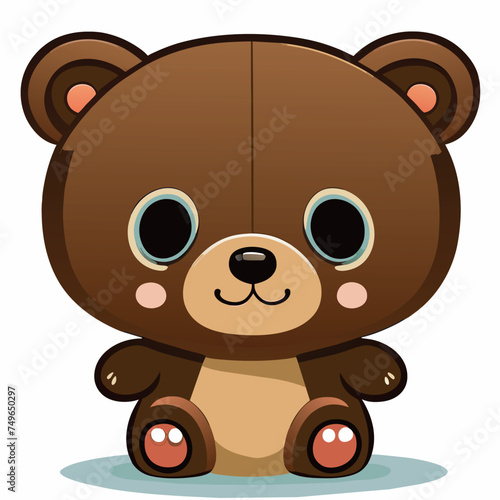 bear  vector illustration kawaii