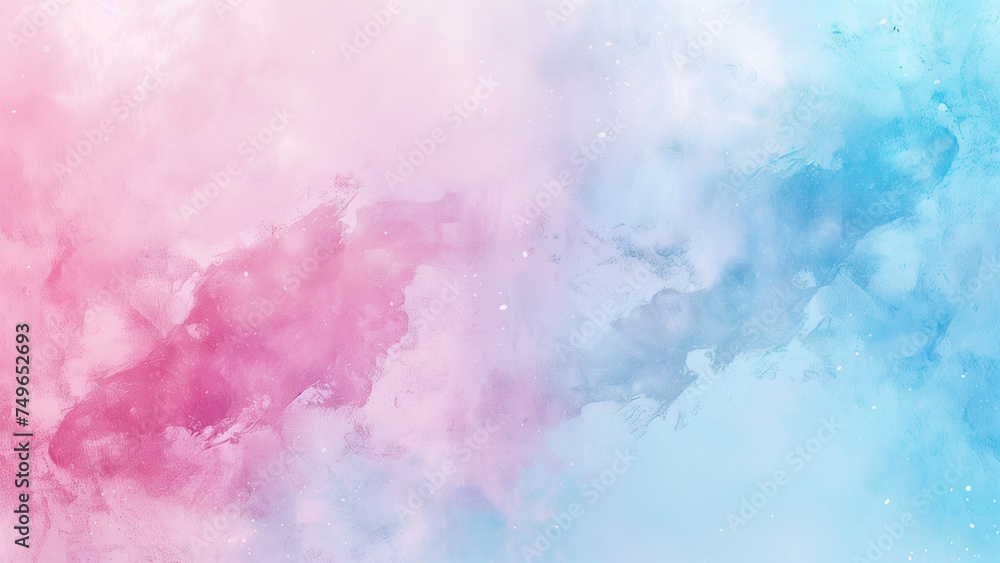 Ethereal Gradient: An Abstract Watercolor Symphony in Blue and Pink