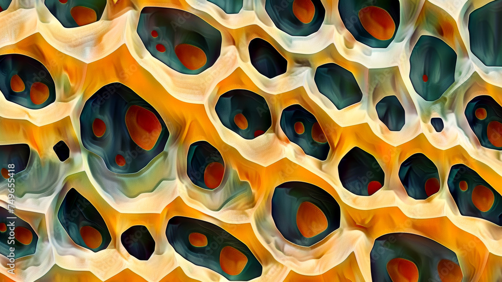 Abstract organic honeycomb pattern Abstract organic honeycomb pattern