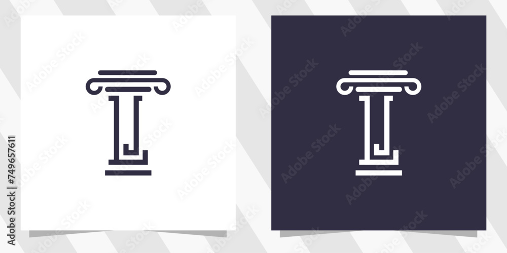 letter jl lj logo design letter jl lj logo design