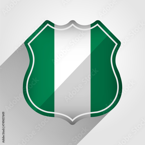Free Download Nigeria Flag Road Sign Illustration - GFXLoad