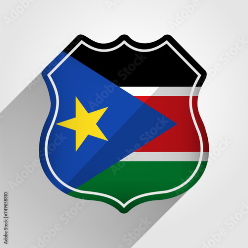 South Sudan Flag Road Sign Illustration Free Download South Sudan Flag Road Sign Illustration - GFXLoad