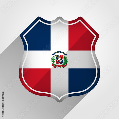 Free Download Dominican Republic Flag Road Sign Illustration - GFXLoad