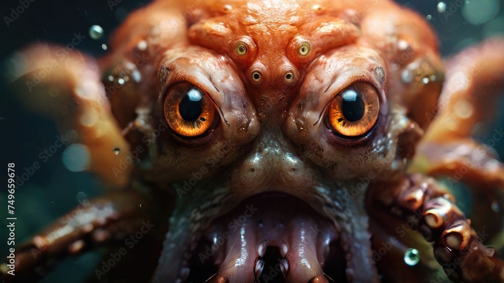 close up of octopus
