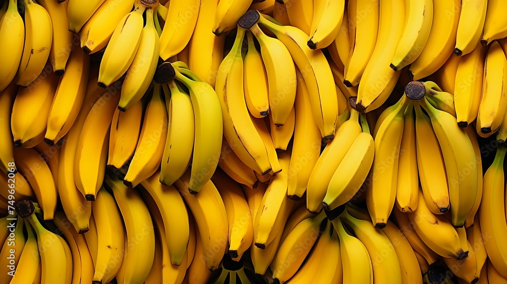 Fresh ripe Bananas as background