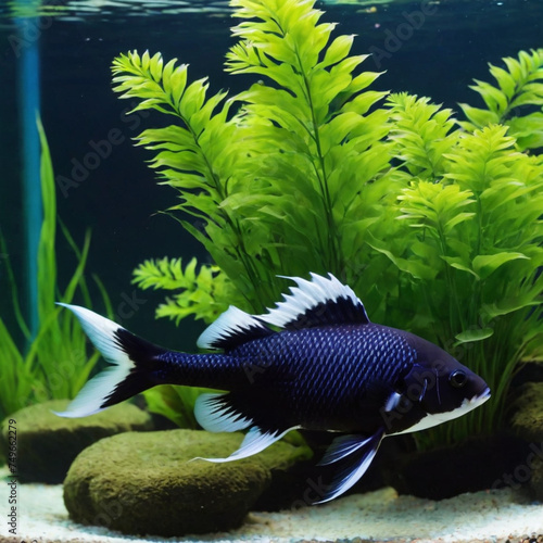 fish swimming in water tank