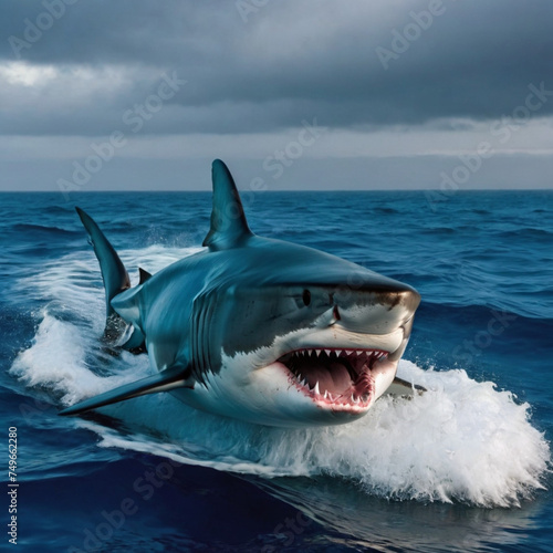 shark in the sea