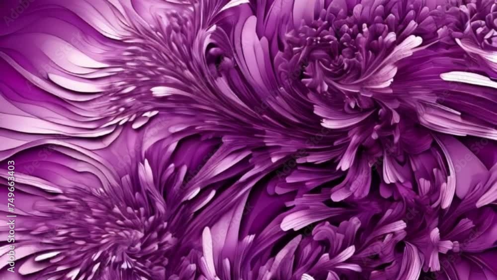 Purple color toned monochrome abstract fractal background, motion Purple color toned monochrome abstract fractal background, motion