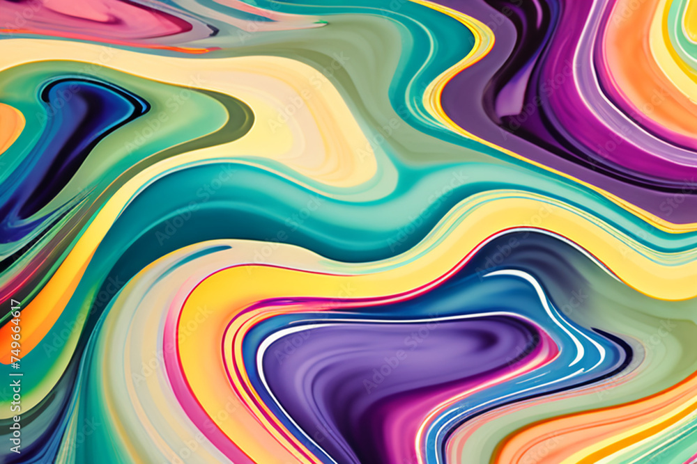Closeup of abstract watercolor paint background texture with liquid fluid marbled paper texture banner texture. Generative AI (생성형 AI) Closeup of abstract watercolor paint background texture with liquid fluid marbled paper texture banner texture. Generative AI (생성형 AI)
