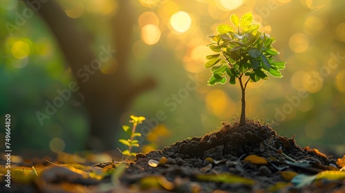 tree growing of accumulating wealth coin money investment overtime and building retirement or capital assets portfolio   success in business and startups or income of trading and dividend stock market