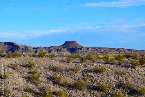 Mountains of the Chisos Basin, in Big Bend National Park, in southwest Texas. photo