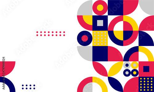 abstract mosaic flat design background

