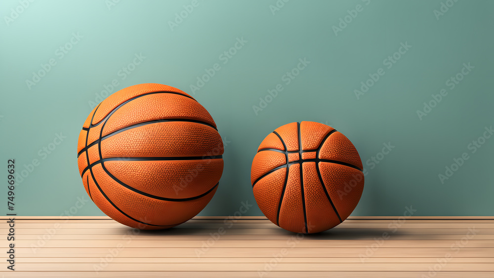 Symbol of Sportsmanship. 3D Isolated Basketball Ball Image, Representing Fair Play and Integrity in Competitive Sports
