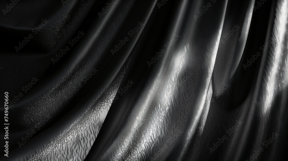 Obraz premium Velvet Shadows: A Play of Light and Darkness on Fabric