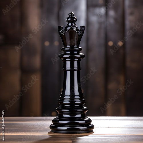 Elegant Black Queen Chess Piece: An Emblem of Strategic Power and Sophistication