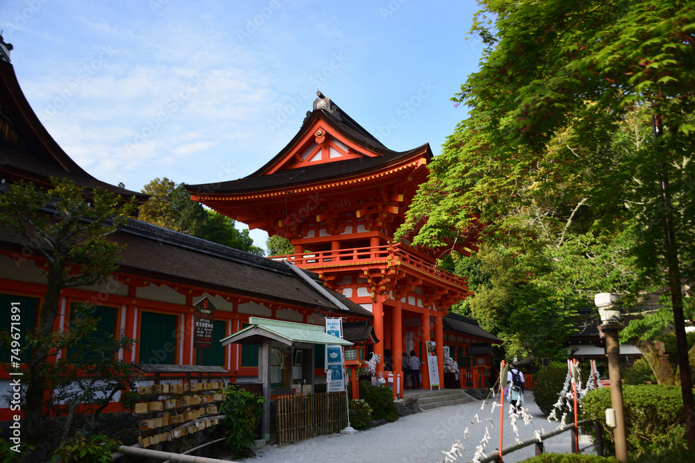 京都の歴史ある上賀茂神社