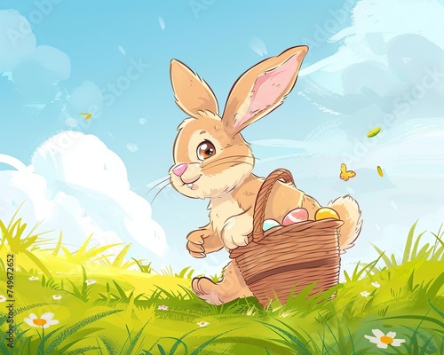 Easter bunny and Easter Eggs