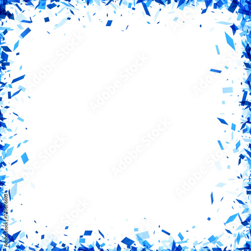 Icy Blue Frame Explosion