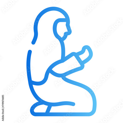 muslimah gradient icon