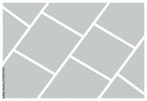 Pictures or photos frame collage. comics page grid layout abstract photo frames and digital photo wall template