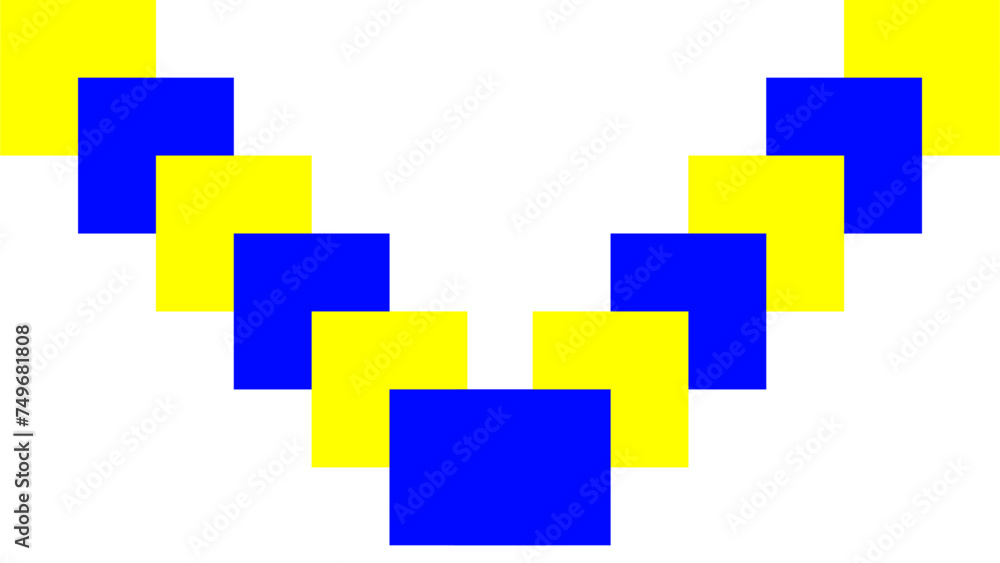 Fototapeta premium yellow and blue squares backgrounds, backgrounds elegant designs, background made of cubes