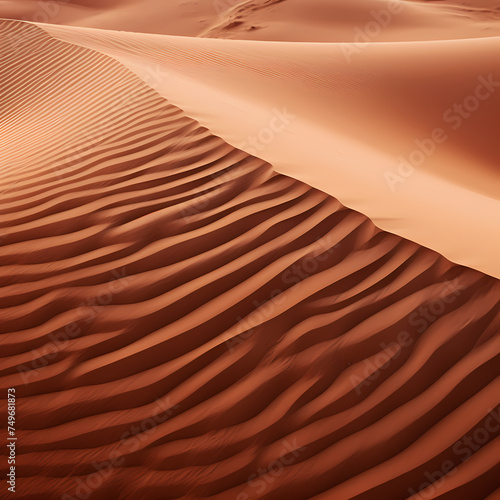 Abstract patterns in a sand dune created by the wind.