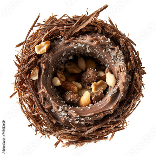 Beautiful Nebula Nutty Nougat Nest isolated on transparent background photo