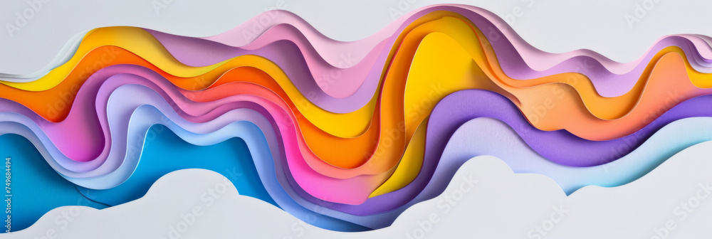colorful paper shaped background, wallpaper, generative AI colorful paper shaped background, wallpaper, generative AI