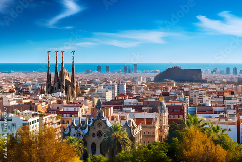 Barcelona's Harmonious Blend of Historic Charm and Modern Vibe: Las Ramblas Street, Sagrada Familia and The Mediterranean Sea photo