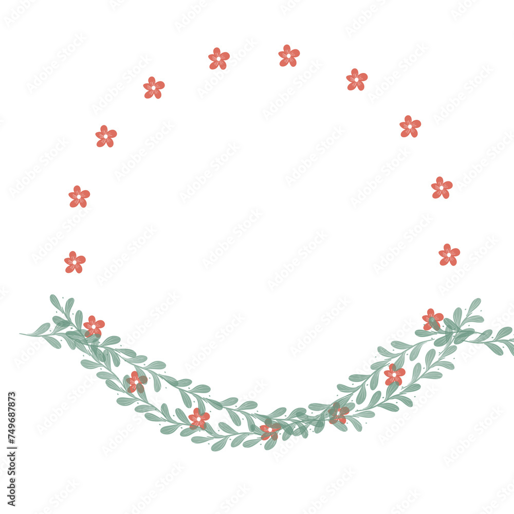 Hand drawn floral frames with flowers. Wreath. Elegant logo template. Vector illustration for labels, branding business identity, wedding invitation Hand drawn floral frames with flowers. Wreath. Elegant logo template. Vector illustration for labels, branding business identity, wedding invitation