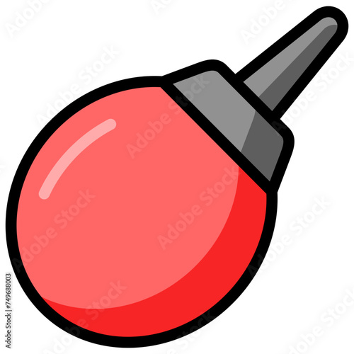 enema icon illustration design with filled outline