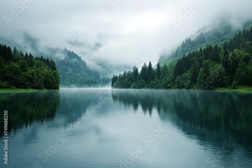 Serene Lake in Lush Forest © Zero Zero One