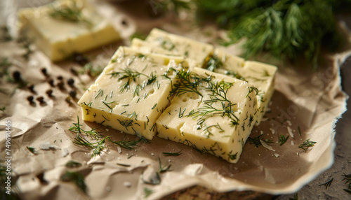 Photo of havarti dill cheese, artisanal cheese, Wisconsin dill cheese, European cheese, European dill cheese, healthy cheese, Danish cheesemaker, Danish cheese, food from Denmark, Danish food 