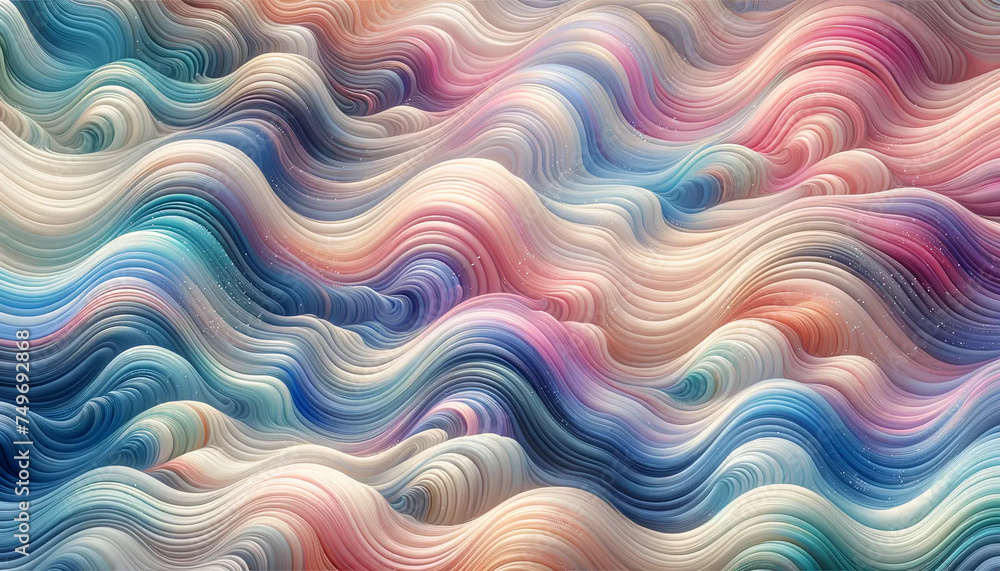 Pastel watercolors in a wavy pattern background wallpaper Pastel watercolors in a wavy pattern background wallpaper