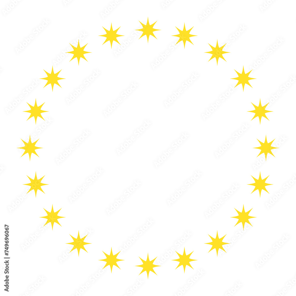 vector sparkles star in circles vector sparkles star in circles