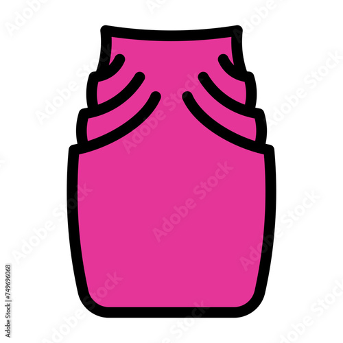 Cowl Skirt Filled Style