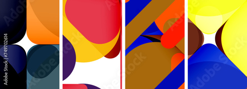 Geometric elements abstract backgrounds for wallpaper, business card, cover, poster, banner, brochure, header, website