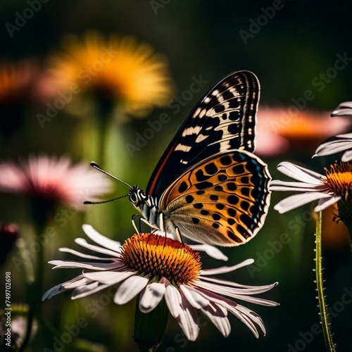 butterfly on flower © Syed