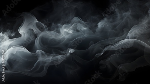 Real smoke texture, smoke combined into 4 spheres, neat edges, monochromatic background