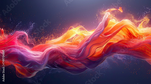 modern abstract wavy 3d background and wallpaper