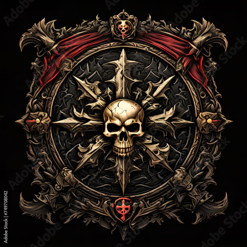 pirate flag, emblem해적 깃발,문장GenerativeAI 