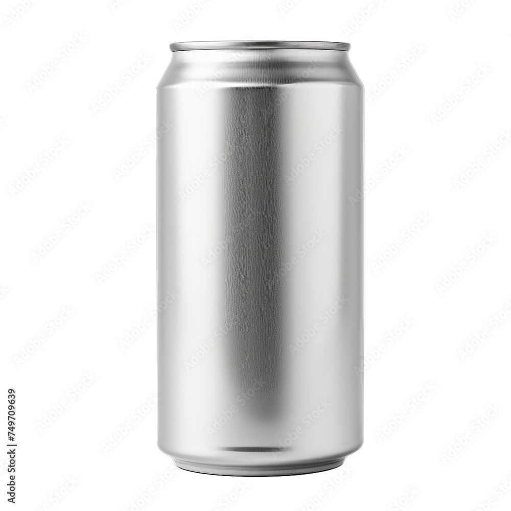 Blank aluminum can isolated on transparent background, png Blank aluminum can isolated on transparent background, png