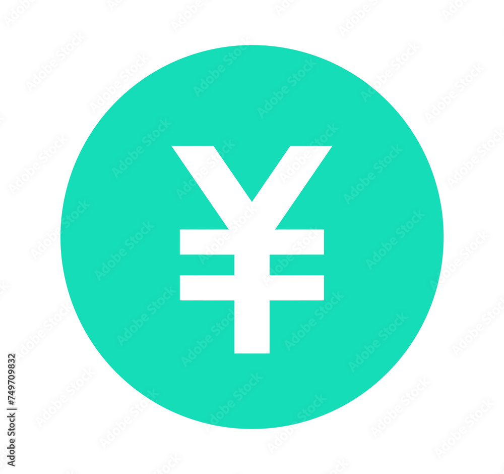 Fototapeta premium シンプルな緑色の円マーク