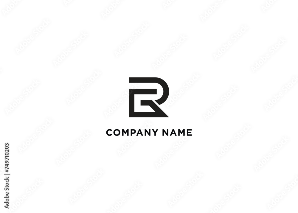 RG initial letter logo design template vector RG initial letter logo design template vector
