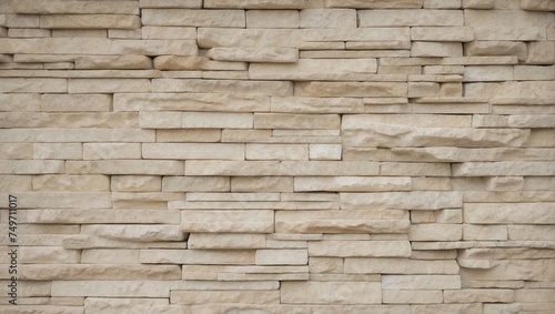 Seamless Brick and Stone Wall Texture. AI Generated 