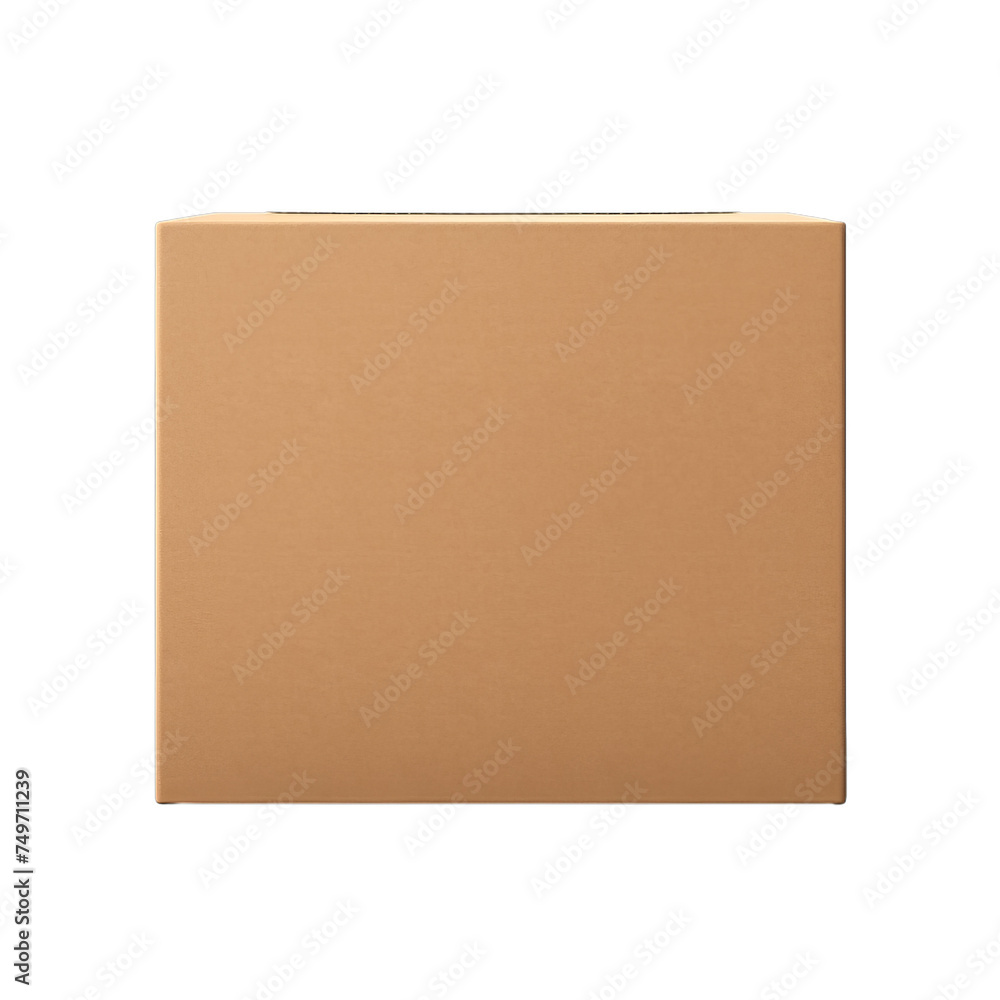 Blank cardboard eco-friendly packaging box isolated on transparent background, png Blank cardboard eco-friendly packaging box isolated on transparent background, png