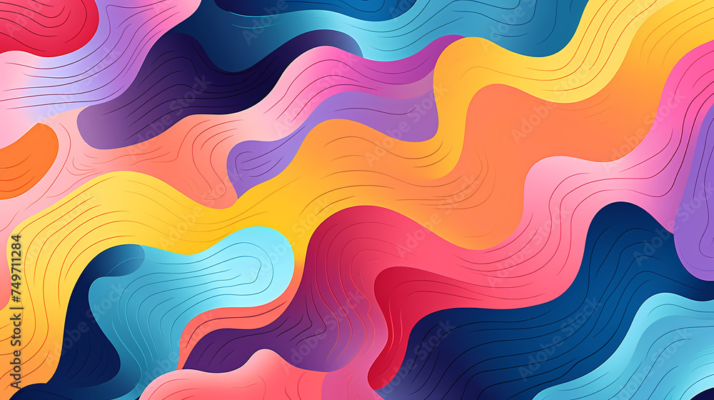 Fun colorful seamless pattern Fun colorful seamless pattern