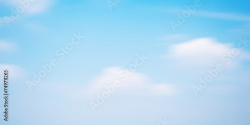 motion blur background with sky scenery or environment. blurry blue sky and clouds